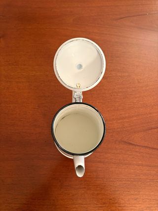 Caffettiera smaltata vintage floreale