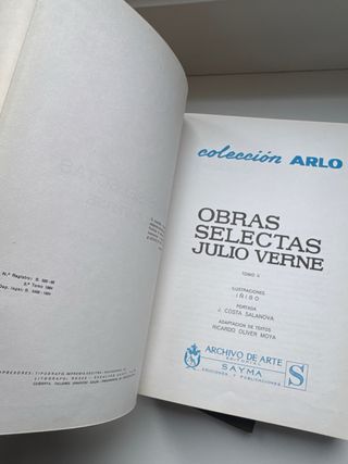 2 Libros: Obras Selectas de Julio Verne