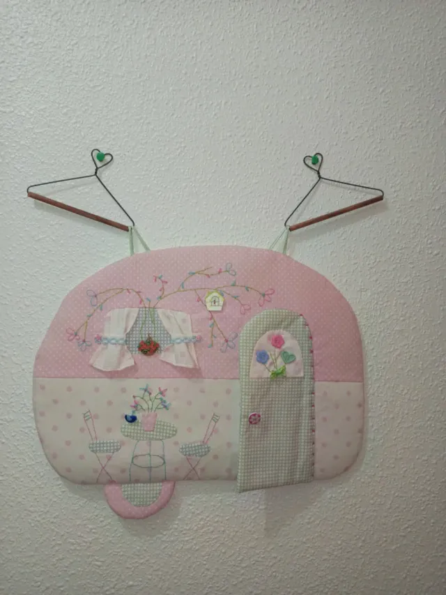 Decoración Patchwork Caravana Hecha a Mano.