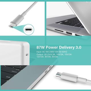 Cargador 87W USB-C Macbook Pro Tipo C