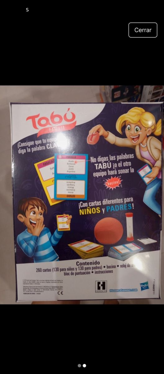 Juego de mesa Tabú Familia Hasbro