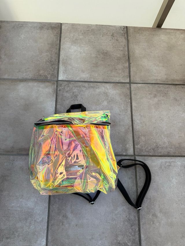 Mochila Flamingueo brillante multicolor