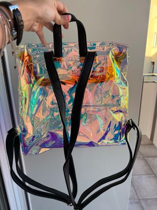 Mochila Flamingueo brillante multicolor