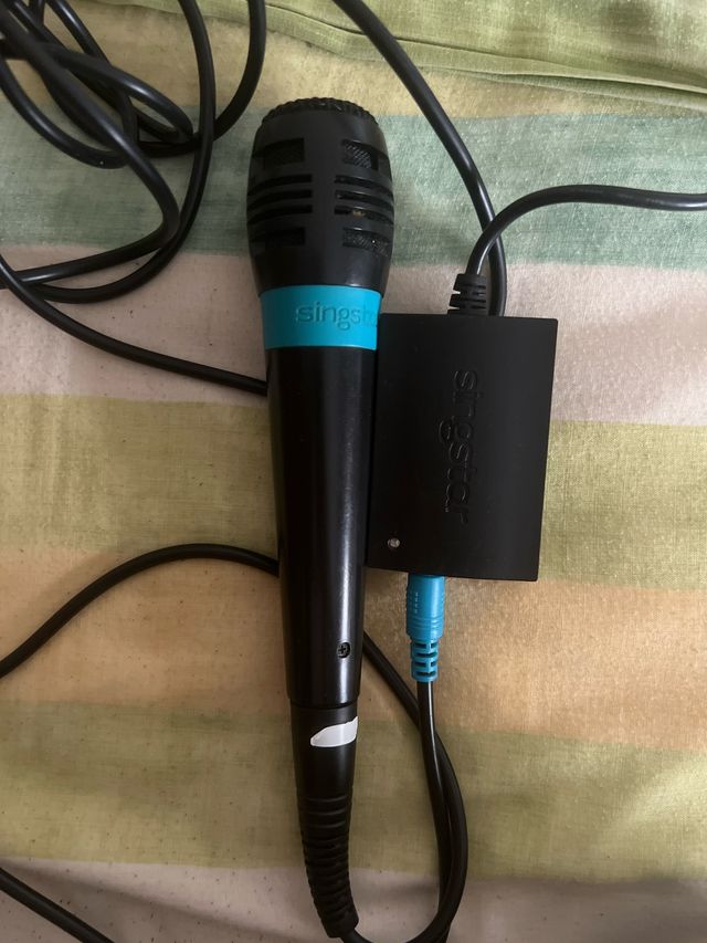 Micrófono Singstar Negro y Azul