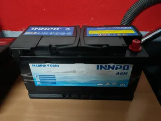 Batería INNPO AGM 100Ah 850A Marina y Ocio 12V