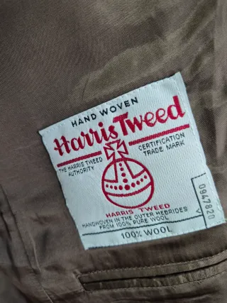 Americana Harris Tweed Marrón Hombre talla 50
