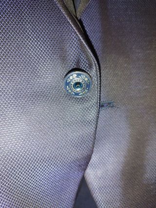 Traje de novio azul/morado