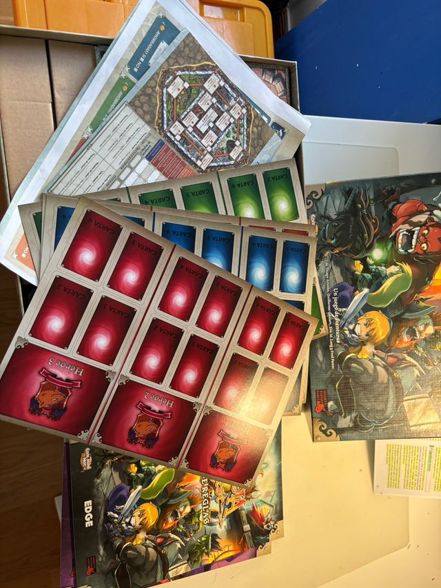 Juego Arcadia Quest con figuras pintadas.  Nuevo