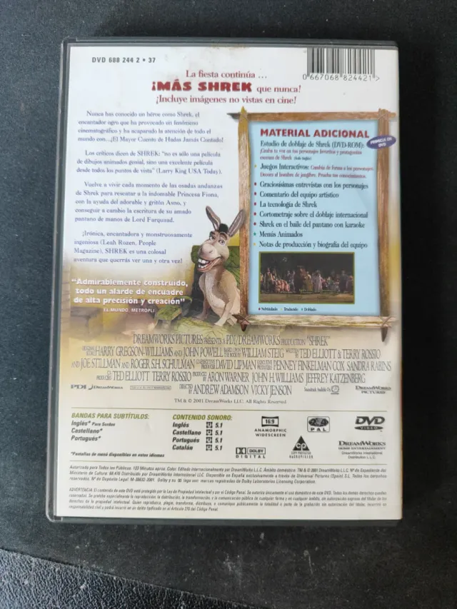 DVD Shrek Español