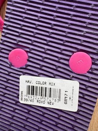 Havaianas Moradas y Rosas Talla 40