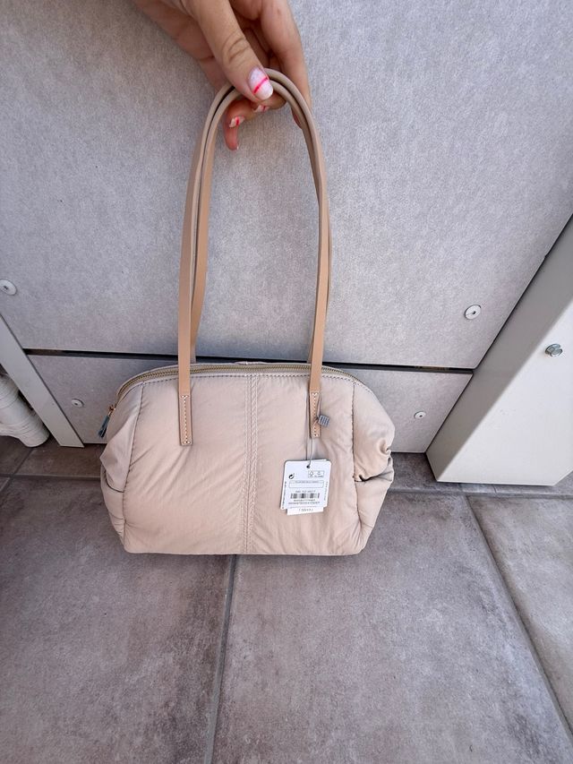 Bolso Sfera Beige Acolchado
