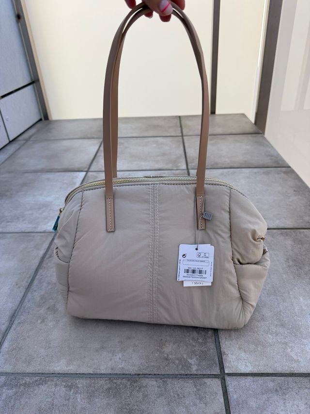 Bolso Sfera Beige Acolchado