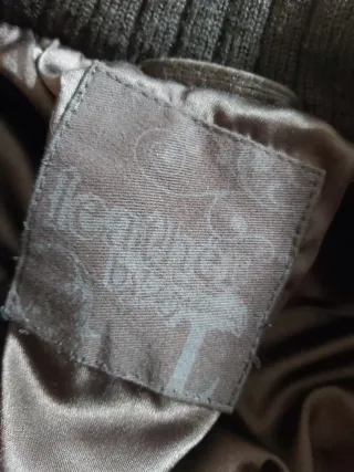 Chaqueta de cuero mujer marrón