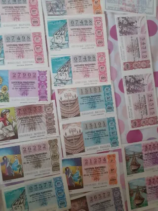 Lotería Nacional Billetes Antiguos