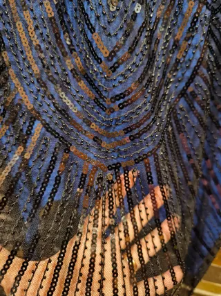 Vestido Años 20 Peaky Blinders Azul Negro