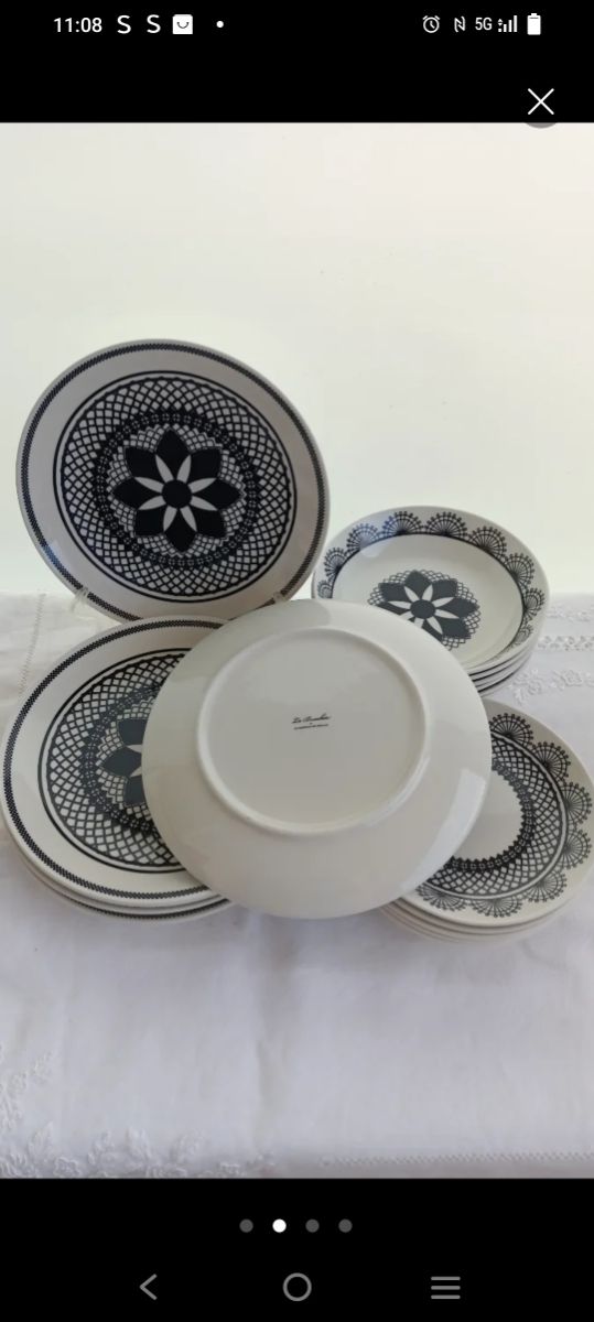 2 Vajillas La Cartuja Porcelana