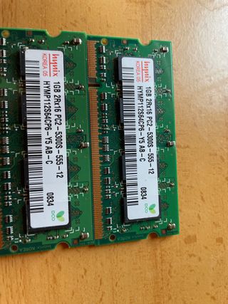Módulo RAM Hynix 1GB DDR2 Portátil