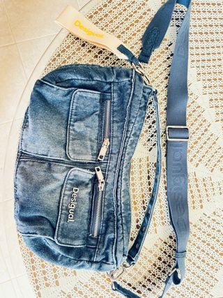 Bolso Desigual Denim Azul Nuevo