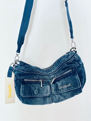 Bolso Desigual Denim Azul Nuevo