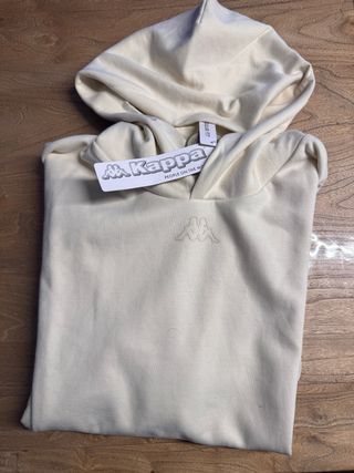 Sudadera Kappa Beige XL Hombre Nueva
