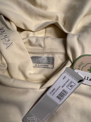 Sudadera Kappa Beige XL Hombre Nueva
