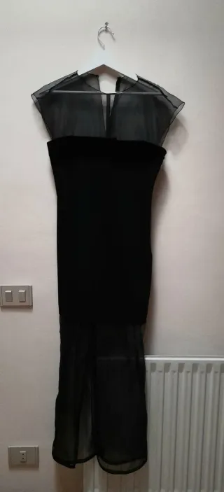 Vestido negro largo fiesta