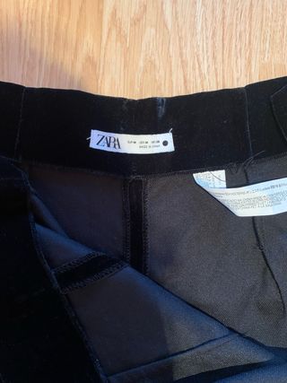 Pantalones culotte de terciopelo negros