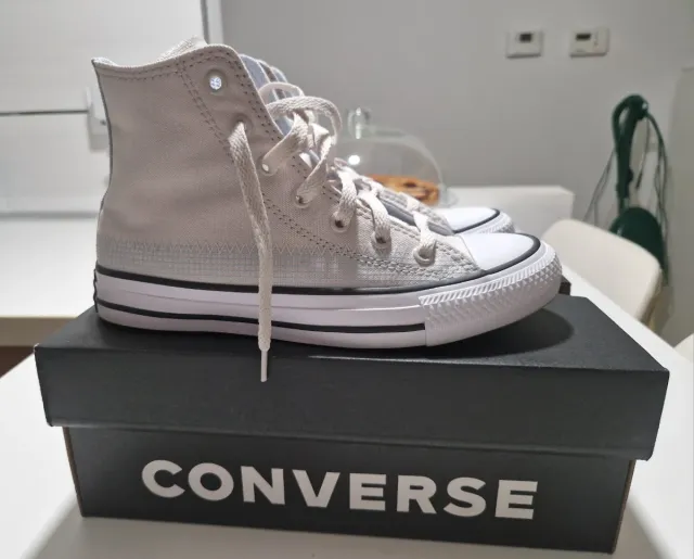 Converse Alte Beige/turchese