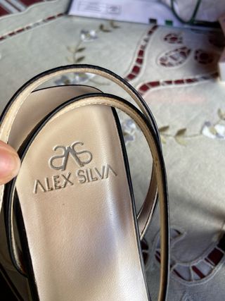 Sandalias Alex Silva  y Negro