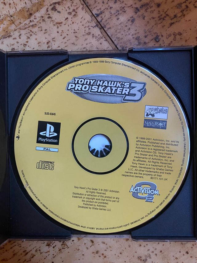 Tony Hawk's Pro Skater 3 PS1 PAL