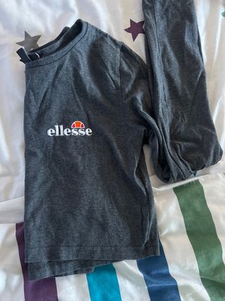 Camiseta manga larga gris Ellesse