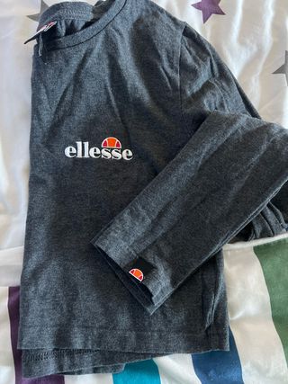 Camiseta manga larga gris Ellesse