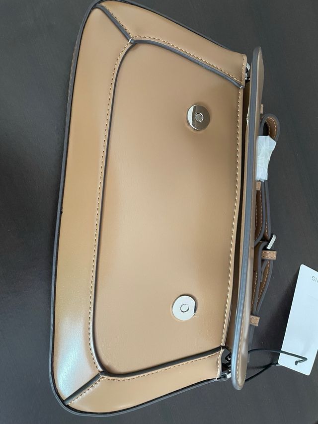 Carteira senhora Mango bege/castanha