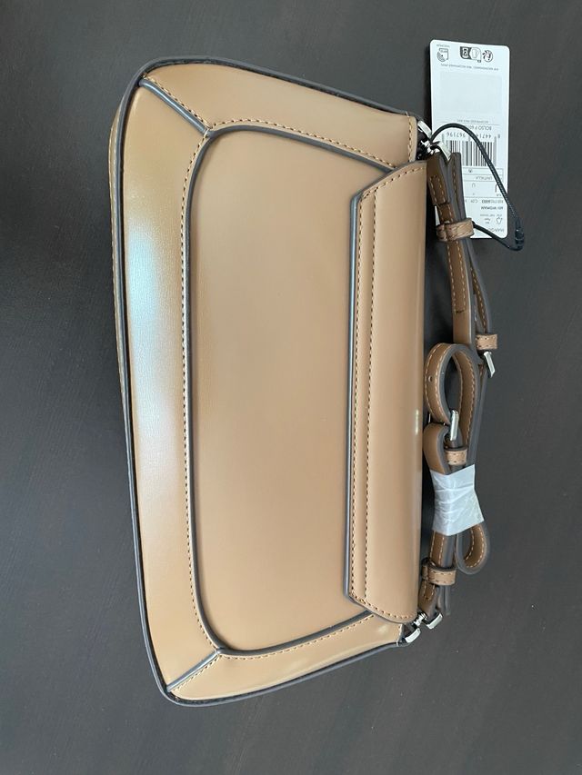 Carteira senhora Mango bege/castanha