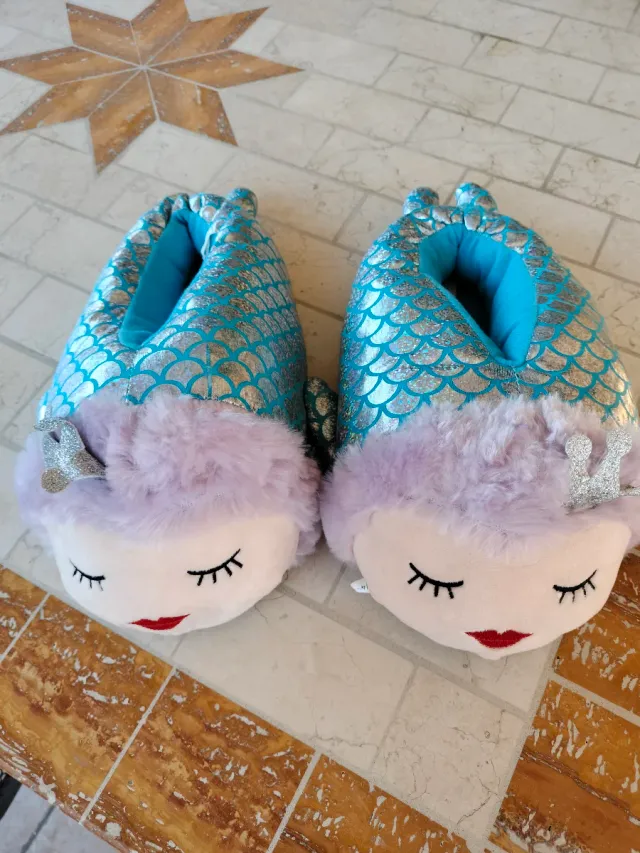 Pantofole invernali bambina sirena