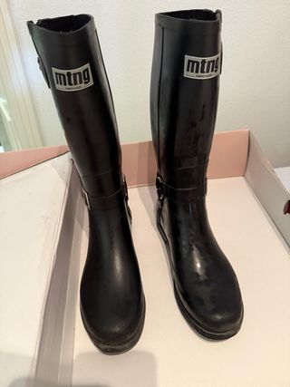 Botas de agua Mustang Negras Talla X
