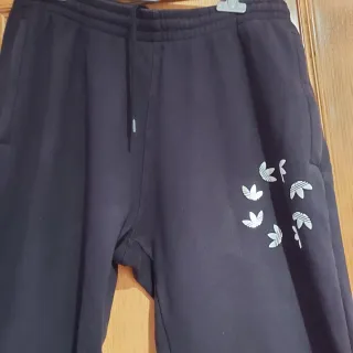 Pantalón Adidas Algodón Hombre Negro