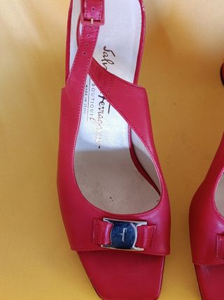 Scarpe Salvatore Ferragamo Tg 36.5 Rosse 