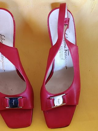 Scarpe Salvatore Ferragamo Tg 36.5 Rosse 