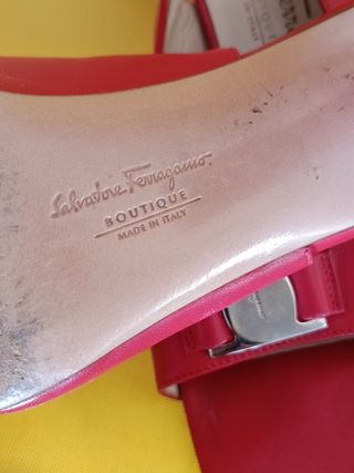 Scarpe Salvatore Ferragamo Tg 36.5 Rosse 