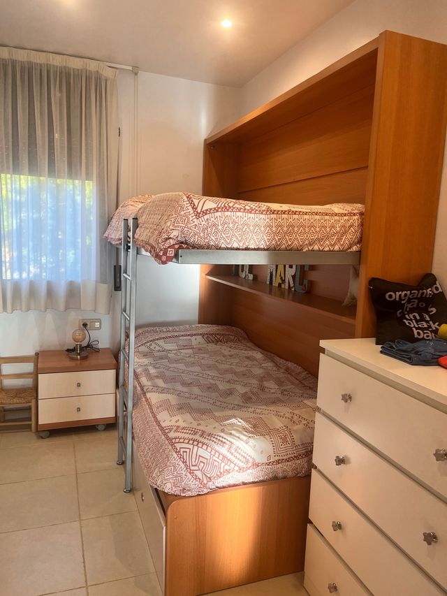 Litera abatible 3 camas madera y metal