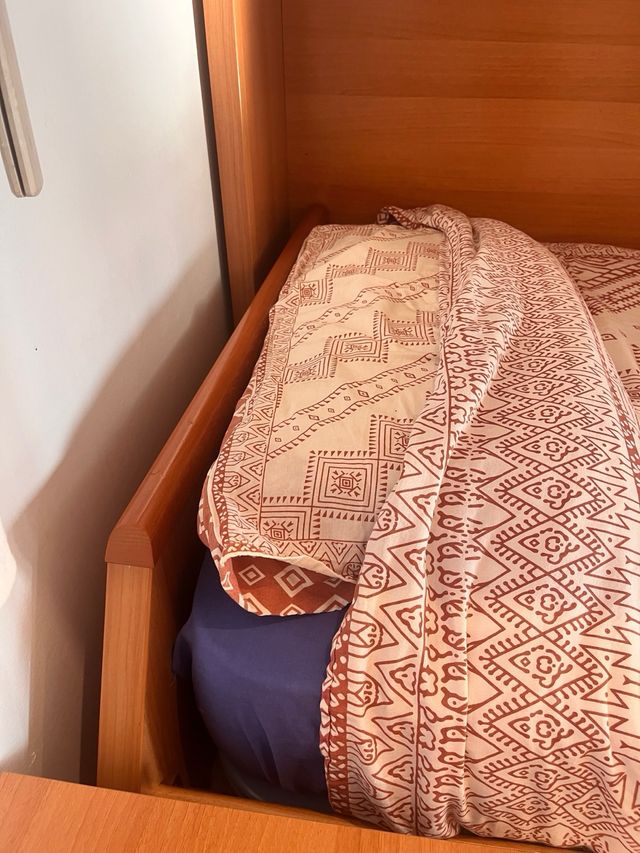 Litera abatible 3 camas madera y metal