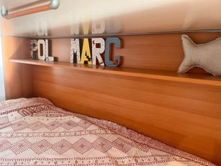 Litera abatible 3 camas madera y metal