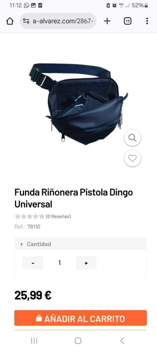 Riñonera pistolera