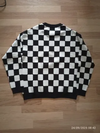 Jersey Bershka cuadros blanco y negro Talla XS