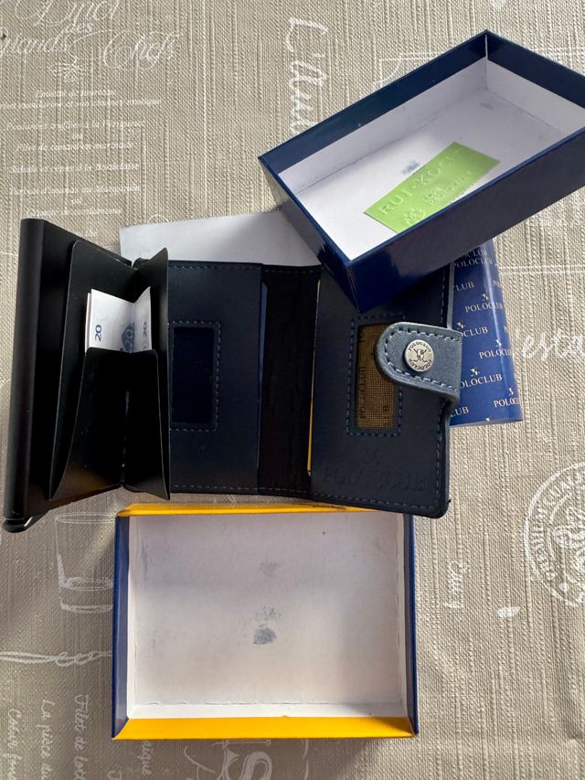 Portacarte PoloClub Blu Oro