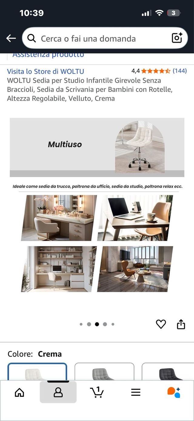 Sedia da studio WOLTU per bambini