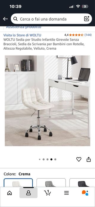 Sedia da studio WOLTU per bambini