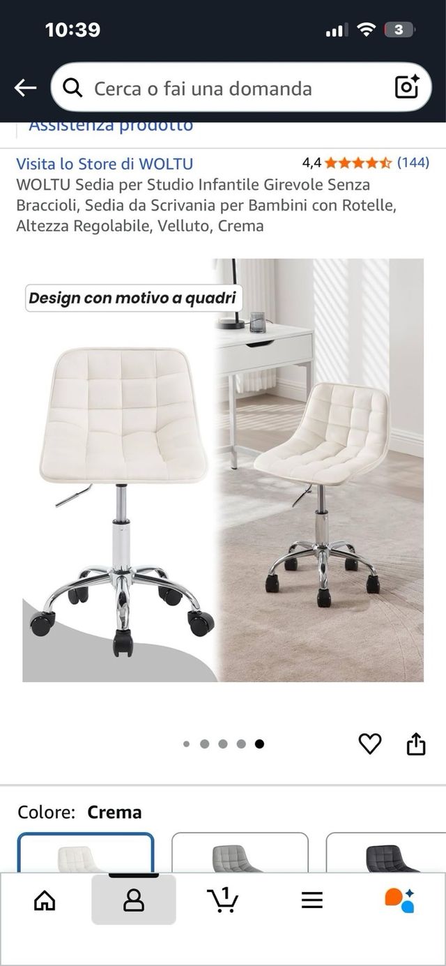 Sedia da studio WOLTU per bambini