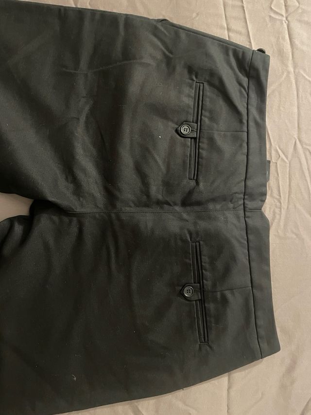 Pantalón chino H&M mujer T.46 color negro.